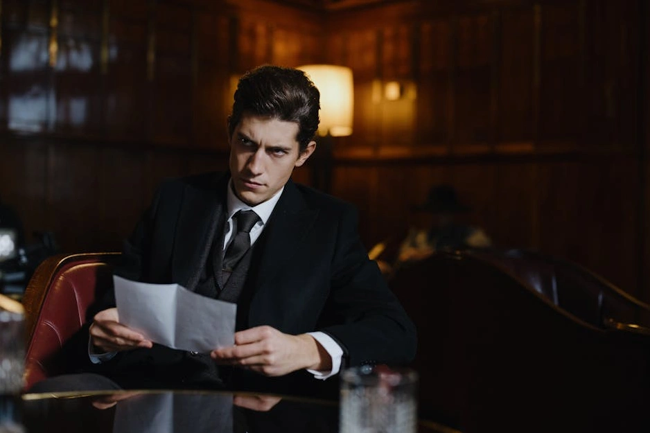 A team of business executives discussing strategy in a modern boardroom.